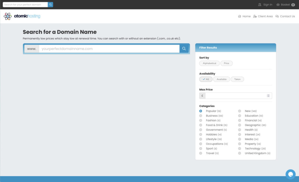 Hosting & Domains - website designer