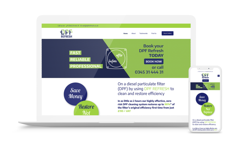 Book a DPF Refresh Website