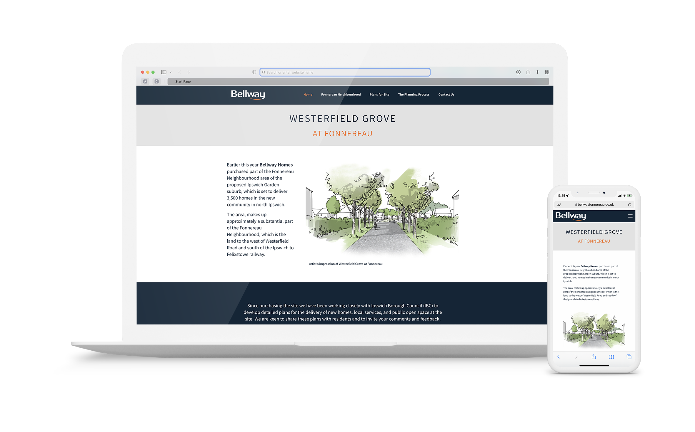 New Development Sales Website for Bellway Homes